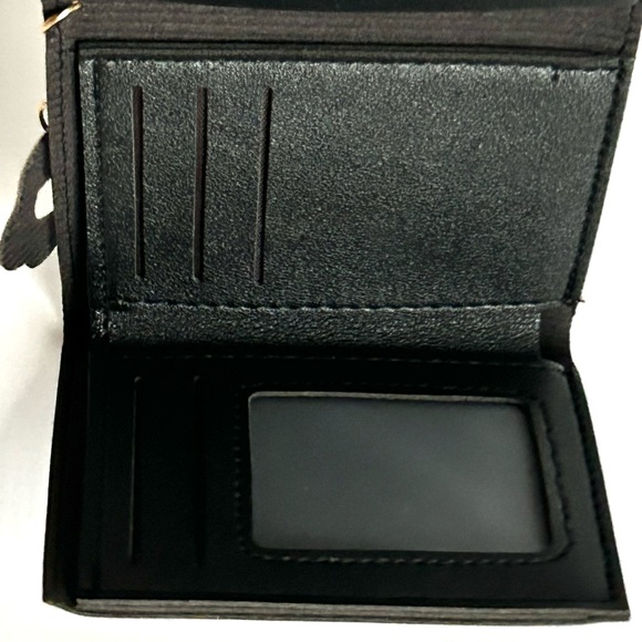 🌸Super Cute Cat/Kitten Wallet. Black w/ White Cat & Paw Charm - Picture 6 of 9